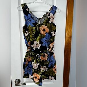 Floral Sleeveless Romper